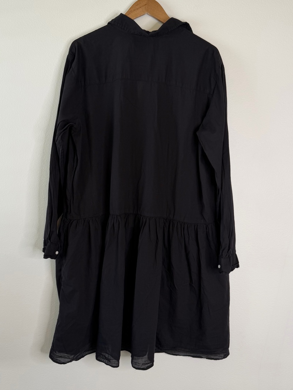 Grayson Changemaker Dress LBD Black Cotton Shirt Dress Size 05 XL‎ Chic - Picture 3 of 10
